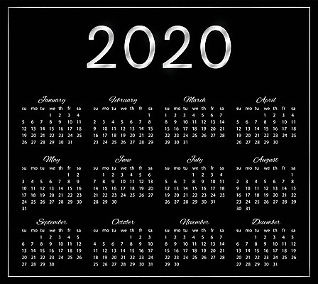 EPS 해외이미지 템플릿 편집 캐릭터 디자인 영어 계절 백그라운드 일러스트 비즈니스 텍스트 새로움 프레임 이벤트 그래픽 숫자 라벨 다이어리 검은색 어둠 달력 흰색 시간 일주일 날짜 플랫 고급 은색 편지 연도 레이아웃 페이지 일요일 1월 월 고립 월요일 필기체 해외202004 해외일러스트 일러캐릭터 문자 컬러 컨셉 사무용품 요일 파일형식 벡터 이미지허브