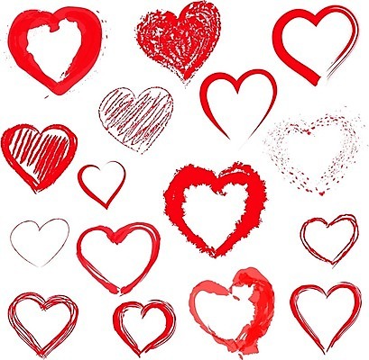 EPS 해외이미지 일러스트 사랑 사람없음 빨간색 하트 해외202004 해외일러스트 모양 감정 컬러 파일형식 벡터 이미지허브