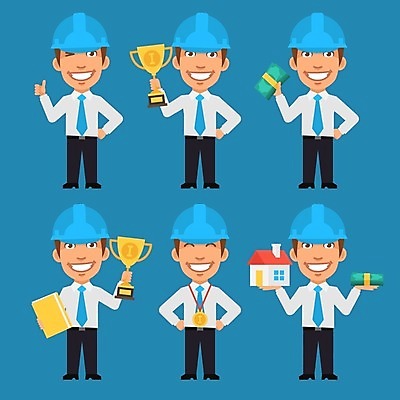 EPS 해외이미지 캐릭터 디자인 산업 돈 일러스트 비즈니스 넥타이 주택 미술 사람 그래픽 컵 세트 업무 비즈니스맨 엔지니어 플랫 헬멧 만화 수집 가득함 메달 오브젝트 클립 폴더 마스코트 캐리커처 해외202004 해외일러스트 일러캐릭터 식기 잡화 남자 문화예술 건물 작업 직장인 기술자 재산 보호장비 그림 파일 상_상패 파일형식 벡터 이미지허브