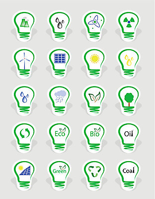 EPS 해외이미지 나무 컨셉 잎 일러스트 전구 바람 아이디어 초록색 물 파란색 픽토그램 태양 환경 재활용 에너지 그린에너지 풍력에너지 떨어짐 심볼 사인 에코 생태계 자원 바이오 분류 생태학 석탄 해외202004 해외일러스트 자연요소 식물 교육 컬러 날씨 친환경 파일형식 벡터 이미지허브