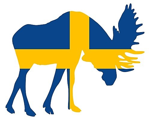 EPS 해외이미지 동물 배너 백그라운드 일러스트 뿔 스웨덴 파란색 노란색 회색 흰색 깃발 뜨거움 바퀴자국 심볼 사인 황소 싸움 고립 전국 해외202004 해외일러스트 컬러 자국 모션 북유럽 소 파일형식 벡터 이미지허브