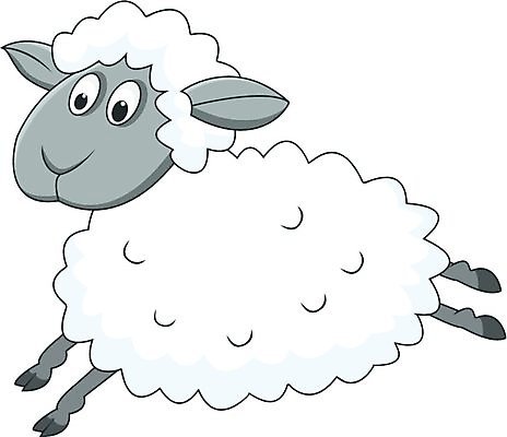 EPS 해외이미지 클립아트 동물 디자인 일러스트 사람없음 점프 흰색 양 그림 해외202004 해외일러스트 컬러 포유류 모션 파일형식 벡터 이미지허브