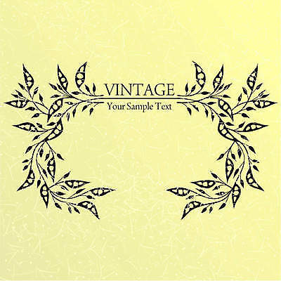 EPS 해외이미지 식물 꽃 백그라운드 잎 꽃무늬 곡선 일러스트 프레임 사람없음 해외202004 해외일러스트 선 무늬 파일형식 벡터 이미지허브