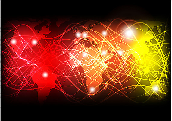EPS 해외이미지 디자인 선 백그라운드 컨셉 지도 인터넷 일러스트 통신 추상 빨간색 빛 컴퓨터 세계 노란색 지구본 디지털 에너지 그물 네트워크 섬유 해외202004 해외일러스트 컬러 무늬 전자제품 직물 파일형식 벡터 이미지허브