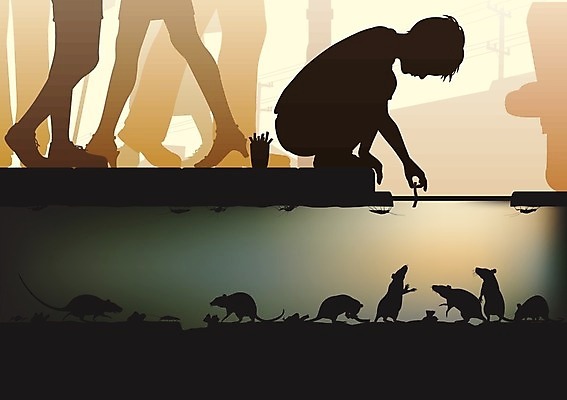 EPS 해외이미지 동물 실루엣 어린이 일러스트 거리 앉기 소년 그래픽 컬러풀 바쁨 지하 하수 해외202004 해외일러스트 남자 컬러 모션 촬영기법 사람 물 파일형식 벡터 이미지허브