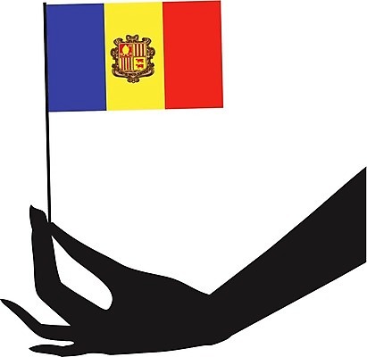 EPS 해외이미지 디자인 배너 일러스트 사람 빨간색 파란색 노란색 흰색 깃발 심볼 그림 안도라 해외202004 해외일러스트 컬러 파일형식 벡터 이미지허브