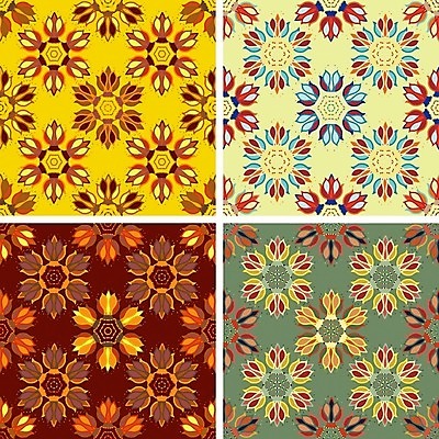 EPS 해외이미지 모양 디자인 꽃 백그라운드 패턴 오렌지 일러스트 추상 미술 장식 초록색 세트 노란색 유행 디지털 4 황금 타일 싱글 그림 눈금 설정 대칭 복잡 엘리먼트 해외202004 해외일러스트 식물 컬러 컨셉 무늬 과일 문화예술 숫자 파일형식 벡터 이미지허브