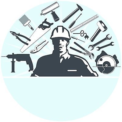 EPS 해외이미지 직업 일러스트 부동산 노동자 아파트 주택 건물 과학기술 공구 스패너 붓 수술 수리 망치 종업원 사인 부활 고정 연립주택 DIY 건축업자 설치 송곳 해외202004 해외일러스트 건축물 건축 기술 취미 도구 재산 파일형식 벡터 금융 경제 이미지허브