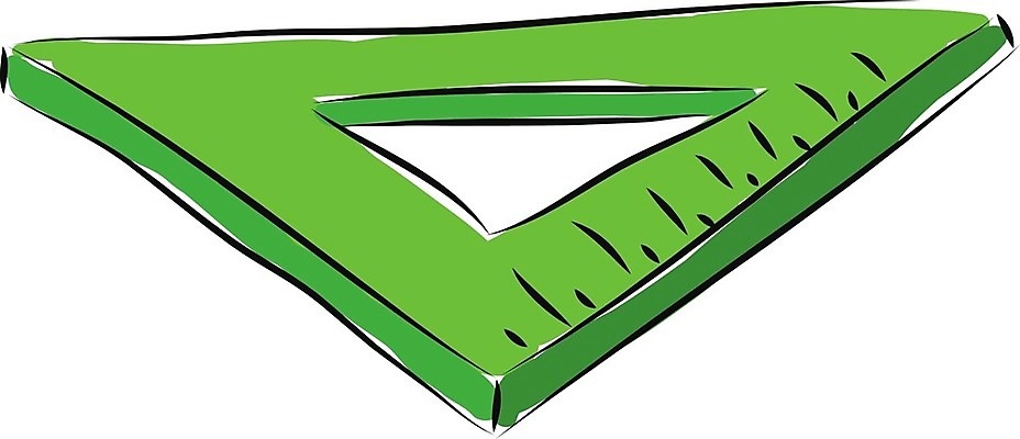 EPS 해외이미지 디자인 교육 선 일러스트 학교 자 초록색 스터디 장비 기구 공구 수학 그리기 모서리 삼각형 플라스틱 측정 그림 눈금 각도 치수 규칙 계량기 인치 해외202004 해외일러스트 도형 컬러 교과목 모션 재질 문구용품 학습 도구 파일형식 벡터 이미지허브