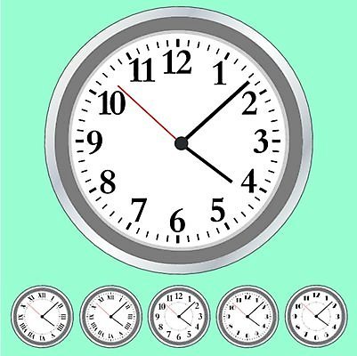 EPS 해외이미지 손 얼굴 시계 일러스트 숫자 시간 다이얼 로마인 분 해외202004 해외일러스트 문자 인종 신체부위 파일형식 벡터 이미지허브