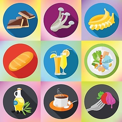 EPS 해외이미지 커피 음료 음식 빵 오렌지 일러스트 유리 딸기 어류 컵 세트 픽토그램 초콜릿 식사 버섯 주스 샐러드 머그컵 차 레몬 심볼 올리브 슬라이스 시럽 덩어리 해외202004 해외일러스트 식기 열매 과일 재질 디저트 수중동물 파일형식 벡터 이미지허브