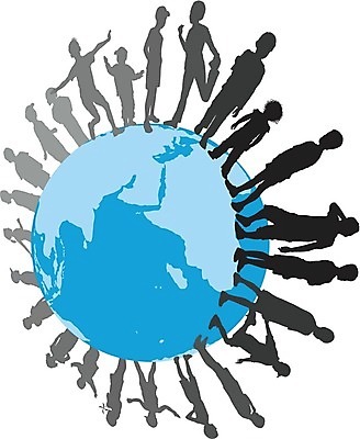 EPS 해외이미지 실루엣 지구 어린이 지도 일러스트 사람 소년 세계 지구본 원형 그룹 고립 해외202004 해외일러스트 도형 남자 촬영기법 파일형식 벡터 이미지허브