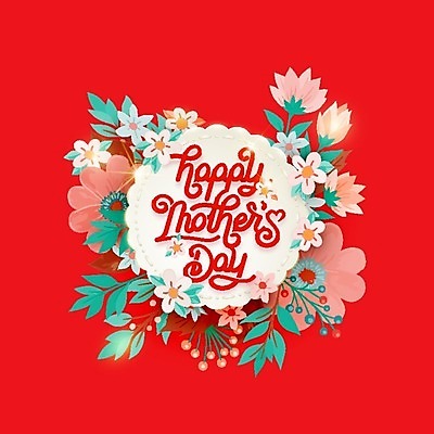 EPS 해외이미지 꽃 백그라운드 일러스트 캘리그라피 사람없음 봄 어머니의날 해외202004 해외일러스트 식물 계절 기념일 미국문화 파일형식 벡터 이미지허브