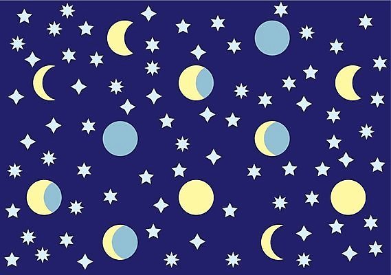 EPS 해외이미지 디자인 별 백그라운드 패턴 일러스트 자연 하늘 미술 파란색 빛 어둠 달 야간 해외202004 해외일러스트 자연요소 컬러 무늬 문화예술 생태계 파일형식 벡터 이미지허브