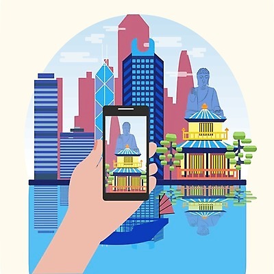 EPS 해외이미지 디자인 아시아 섬 여행 백그라운드 일러스트 추상 휴가 풍경 건물 물 파란색 스마트폰 여행객 항구 중국 도시 사찰 보트 센터 플랫 폐기물 스카이라인 해외202004 해외일러스트 자연요소 건축물 나라 컬러 무늬 종교건축 교통시설 사람 핸드폰 스마트기기 배 쓰레기 선박 파일형식 벡터 건축 교통 수상교통 전자제품 시설 교통수단 이미지허브