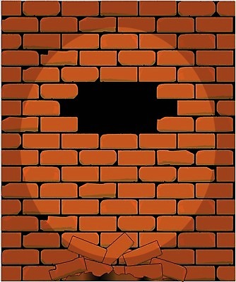 EPS 해외이미지 벽 일러스트 벽돌 그래픽 빨간색 구멍 그림 스포트라이트 해외202004 해외일러스트 컬러 파일형식 벡터 이미지허브