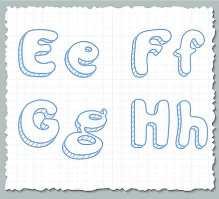 EPS 해외이미지 디자인 알파벳 종이 백그라운드 패턴 일러스트 텍스트 미술 그래픽 세트 스케치 편지 오브젝트 시트 타입 엘리먼트 해외202004 해외일러스트 영어 무늬 문화예술 파일형식 벡터 이미지허브