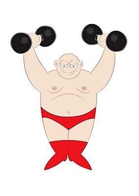 EPS 해외이미지 라이프스타일 스포츠 일러스트 근육 건강 세로 운동 힘 아령 역도 해외202004 해외일러스트 생활 파일형식 벡터 이미지허브