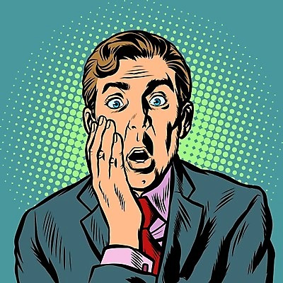 EPS 해외이미지 남자 일러스트 한명 정장 손짓 상반신 성인 놀람 비즈니스맨 복고 팝아트 충격 카툰스타일 성인남자한명만 해외202004 하프톤 해외일러스트 1 옷 감정 컬러 비즈니스 모션 표정 사람 직장인 그림 남자한명만 성인남자만 파일형식 벡터 이미지허브