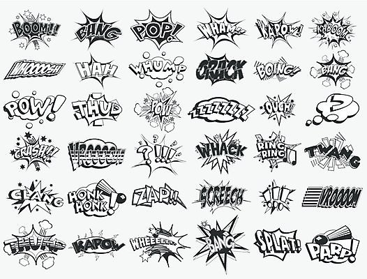 EPS 해외이미지 디자인 스티커 일러스트 미술 단어 꼬리표 라벨 검은색 거품 흰색 표현 폭발 만화 심볼 싸움 코믹 엘리먼트 팝 해외202004 해외일러스트 문자 컬러 모션 문화예술 프레임 파일형식 벡터 이미지허브
