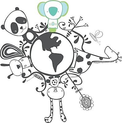 EPS 해외이미지 동물 실루엣 야생동물 일러스트 포유류 자연 하늘 종류 사람없음 친구 세계 글로벌 지구본 힘 우정 재활용 에너지 보호 위험 심볼 생태계 고생물 멸종 서식지 돌봄 해외202004 해외일러스트 컨셉 관계 모션 생물 촬영기법 친환경 파일형식 벡터 이미지허브