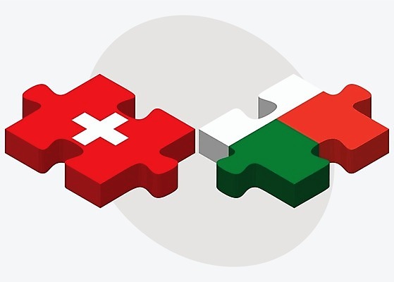EPS 해외이미지 유럽 조각 컨셉 일러스트 관계 아프리카 협력 함께함 사람 그래픽 3D 깃발 퍼즐 연결 결합 접속 스위스 오브젝트 흰배경 나눔 해결 고립 공화국 마다가스카르 베른 전국 정부 정치 통일 해외202004 해외일러스트 나라 흰색 디지털합성 파일형식 벡터 컬러 이미지허브
