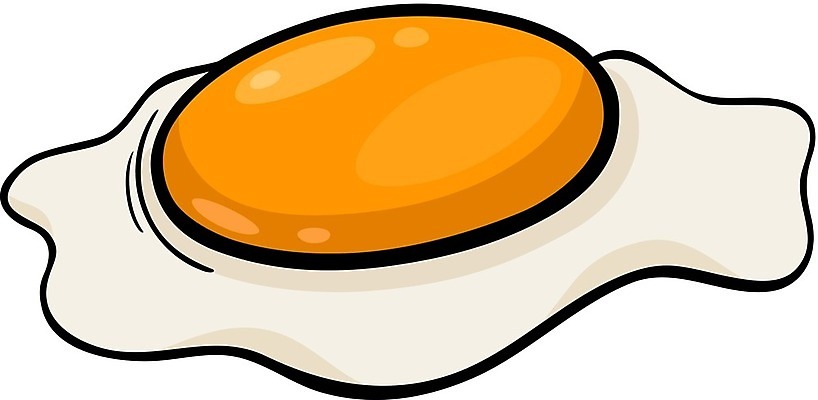 EPS 해외이미지 클립아트 디자인 음식 일러스트 그래픽 계란 식사 흰색 아침식사 만화 오브젝트 그림 코믹 노른자 삶기 해외202004 해외일러스트 컬러 알 파일형식 벡터 이미지허브