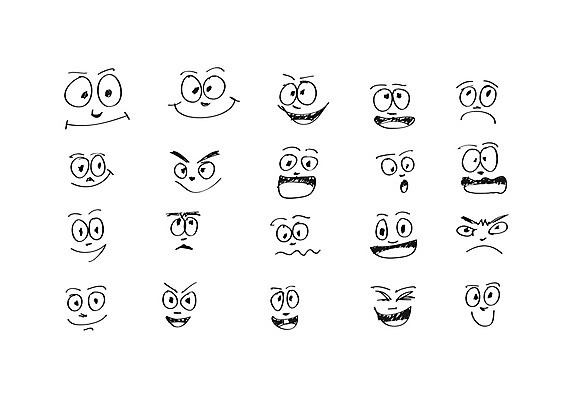 EPS 해외이미지 캐릭터 행복 감정 얼굴 일러스트 미소 웃음 외침 분노 표현 입 무서움 만화 스케치 집중 그림 코믹 공격적 배려 비명 캐리커처 혼란 해외202004 해외일러스트 일러캐릭터 컨셉 표정 미술 신체부위 소리 파일형식 벡터 이미지허브