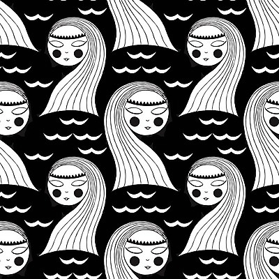 EPS 해외이미지 종이 얼굴 물결 파도 바다 백그라운드 패턴 일러스트 벽지 왕관 아이디어 요정 종류 사람 물 검은색 덮개 흰색 직물 잠 입 부드러움 신화 공상 마법 인어 해외202004 해외일러스트 자연요소 컬러 컨셉 무늬 신체부위 뚜껑 감각 파일형식 벡터 이미지허브