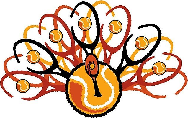 EPS 해외이미지 동물 스포츠 일러스트 공 조류 휴가 테니스 가을 라켓 11월 만화 추수감사절 칠면조 해외202004 해외일러스트 계절 기독교 스포츠용품 구기 날짜 파일형식 벡터 이미지허브