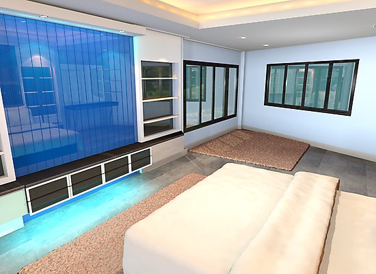 포토 JPG 해외이미지 라이프스타일 디자인 벽 가구 백그라운드 창문 유리 호텔 아파트 주택 사람없음 내부 목재 장식 파란색 빛 반사 3D 침실 거울 방 흰색 침대 고급 리빙 해외202004 해외포토 나무 컬러 생활용품 컨셉 재료 재질 숙소 건물 생활 디지털합성 파일형식 이미지허브