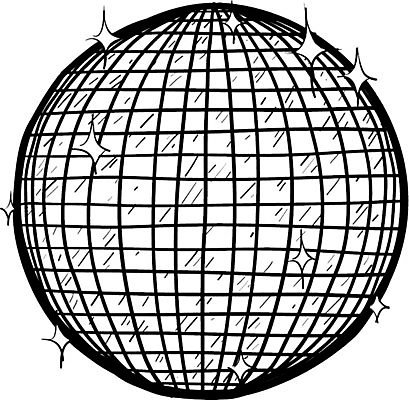 EPS 해외이미지 음악 일러스트 공 장식 빛 파티 골동품 춤 바 원형 술집 분위기 낙서 저녁 스케치 DJ 클럽 천장 그림 복고 디스코 고립 해외202004 해외일러스트 도형 컨셉 문화예술 미술 이벤트 야간 파일형식 벡터 이미지허브