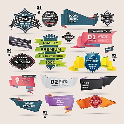 EPS 해외이미지 스티커 일러스트 사람없음 세트 라벨 해외202004 해외일러스트 프레임 파일형식 벡터 이미지허브