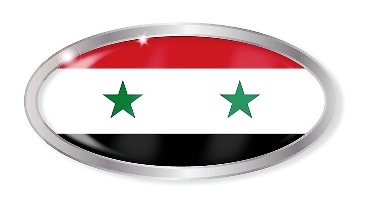 EPS 해외이미지 일러스트 미술 그래픽 깃발 은색 그림 배지 고립 시리아 해외202004 해외일러스트 컬러 중동 문화예술 파일형식 벡터 이미지허브