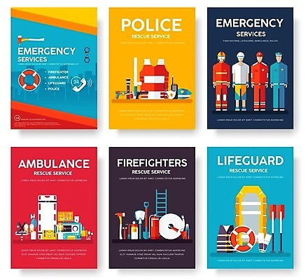 EPS 해외이미지 일러스트 교통시설 불 건강 병원 사람없음 인포그래픽 의사 도구 범죄 보안관 보호 위험 구급차 보안 소화기 안전요원 특별함 해외202004 해외일러스트 자연요소 직업 교통 컨셉 의학 자동차 안전 의료진 안전장비 소방 시설 파일형식 벡터 이미지허브