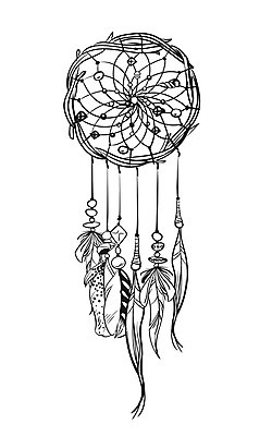 EPS 해외이미지 전통 일러스트 사람없음 장식 꿈 구슬 깃털 부적 드림캐쳐 해외202004 해외일러스트 파일형식 벡터 이미지허브