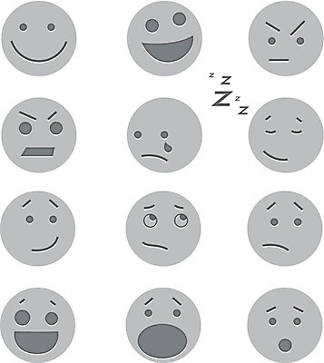 EPS 해외이미지 행복 감정 얼굴 일러스트 미소 웃음 놀람 외침 분노 표현 원형 입 무서움 눈썹 그림 새기다 해외202004 해외일러스트 도형 표정 신체부위 소리 파일형식 벡터 이미지허브