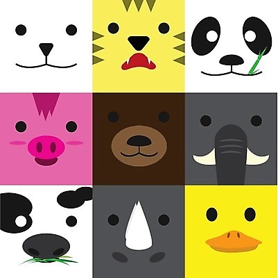 EPS 해외이미지 동물 캐릭터 디자인 얼굴 어린이 일러스트 곰 포유류 자연 코끼리 오리 반려동물 세트 농장 갈색 머리 돼지 호랑이 소 판다 만화 북극 정사각형 심플 코뿔소 아바타 해외202004 해외일러스트 일러캐릭터 도형 컬러 농업 조류 사람 신체부위 극지방 생태계 파일형식 벡터 이미지허브