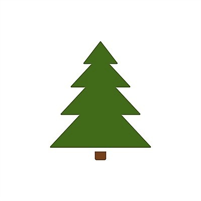 EPS 해외이미지 나무 실루엣 크리스마스 겨울 일러스트 사람없음 해외202004 해외일러스트 식물 계절 기념일 촬영기법 파일형식 벡터 이미지허브