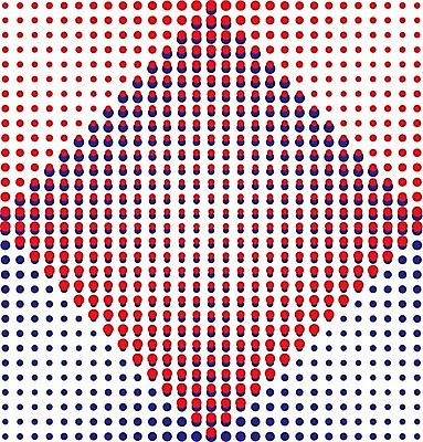 EPS 해외이미지 백그라운드 패턴 일러스트 빨간색 파란색 흰색 원형 질감 고립 해외202004 해외일러스트 도형 컬러 무늬 파일형식 벡터 이미지허브