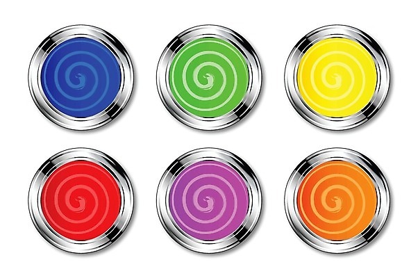 EPS 해외이미지 오렌지 일러스트 미술 그래픽 빨간색 초록색 파란색 노란색 페인트 최고 냄비 그림 통조림 고립 해외202004 해외일러스트 컬러 과일 문화예술 솥 파일형식 벡터 이미지허브