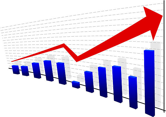 EPS 해외이미지 모양 일러스트 그래프 화살 빨간색 자료 바 주식 사인 골 해외202004 해외일러스트 컬러 금융 파일형식 벡터 이미지허브