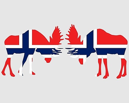 EPS 해외이미지 동물 배너 백그라운드 일러스트 뿔 노르웨이 빨간색 파란색 노란색 회색 흰색 깃발 뜨거움 바퀴자국 심볼 사인 황소 싸움 고립 전국 해외202004 해외일러스트 유럽 컬러 자국 모션 소 파일형식 벡터 이미지허브