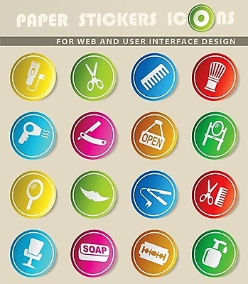 EPS 해외이미지 의자 일러스트 사람없음 세트 픽토그램 거울 머리빗 미용용품 칼날 미용실 미용사 이발 심볼 콧수염 비누 면도 면도기 면도칼 이발소 해외202004 해외일러스트 직업 가구 모션 수염 위생용품 뷰티샵 오브젝트 파일형식 벡터 이미지허브