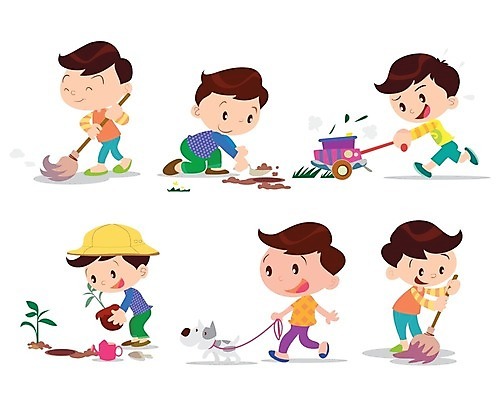 EPS 해외이미지 그릇 행복 어린이 가사 일러스트 주택 소년 흰색 업무 작업 도움 개 만화 자르기 빗자루 청소 고립 심기 위생관리 헬프 해외202004 해외일러스트 식기 남자 감정 컬러 컨셉 포유류 모션 관리 사람 건물 청소도구 파일형식 벡터 이미지허브