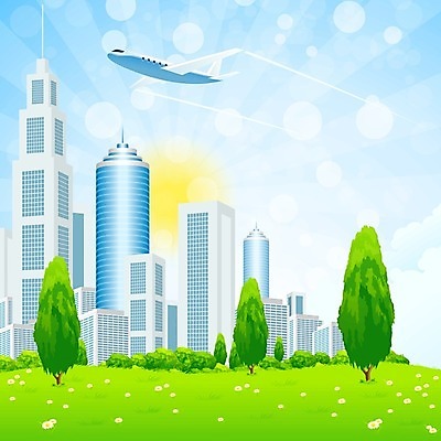 EPS 해외이미지 꽃 백그라운드 일러스트 건축양식 자연 하늘 비행기 풍경 사람없음 건물 그래픽 여름 파란색 도시풍경 고층빌딩 봄 도시 장면 수평선 해외202004 해외일러스트 식물 건축물 계절 건축 컬러 항공교통 대중교통 빌딩 생태계 파일형식 벡터 이미지허브