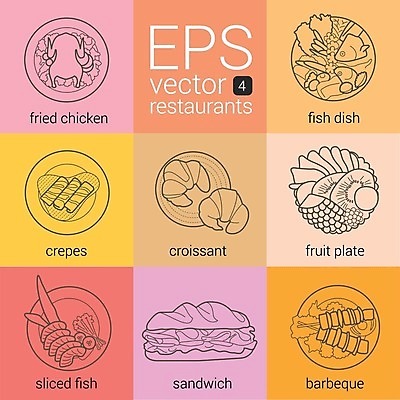 EPS 해외이미지 접시 선 조각 일러스트 조류 딸기 키위 육류 돼지고기 어류 스테이크 미술 세트 픽토그램 식당 초콜릿 저녁식사 치킨 카페 샐러드 소고기 그릴 아침식사 상추 바비큐 수집 먹기 심볼 파인애플 사인 클립 심플 브런치 윤곽 시럽 블랙베리 팬케이크 점심식사 번 캐러멜 방식 해외202004 해외일러스트 동물 식기 음식 빵 채소 과일 식재료 모션 주방용품 문화예술 디저트 서양음식 케이크 상점 식사 수중동물 열대과일 닭고기요리 파일형식 벡터 이미지허브