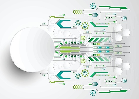 EPS 해외이미지 디자인 일러스트 추상 사람없음 그래픽 초록색 디지털 원형 해외202004 해외일러스트 도형 컬러 무늬 파일형식 벡터 이미지허브