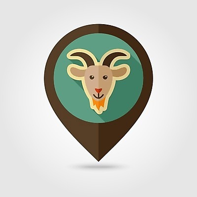 JPG EPS 해외이미지 한마리 일러스트 염소 사람없음 농장 위치 해외202004 해외일러스트 1 농업 포유류 파일형식 벡터 이미지허브
