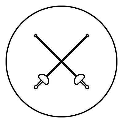 EPS 해외이미지 전통 실루엣 무기 스포츠 일러스트 검은색 장비 원형 중세 칼 공격 싸움 윤곽 펜싱 교차 단검 고립 해외202004 해외일러스트 도형 컬러 모션 촬영기법 역사 검 파일형식 벡터 이미지허브